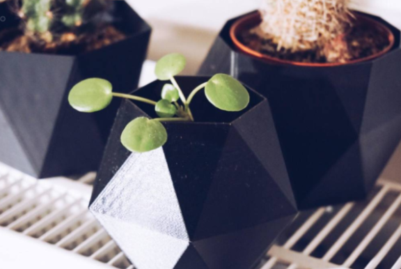 1 Kit com 3 Vasos de flores de Geometria