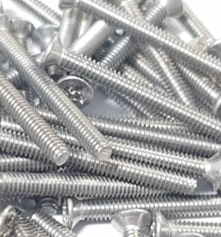 10 Pç Parafuso Máquina Inox Cabeça Chata Phillips M6 x 20mm