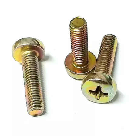 200 Pç Parafuso Máquina Cabeça Panela Phillips M5 5mm x 25mm