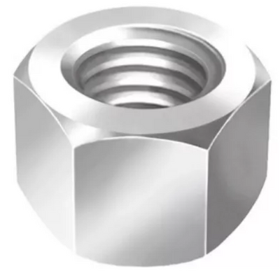 100x Peças PORCA SEXTAVADA MA 5mm Chave 8mm ZINCADO BRANCO