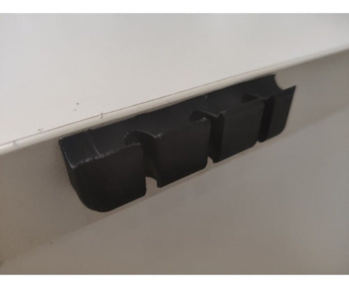 3 X Organizador De Fios E Cabos Adesivo Original Kit Com 3