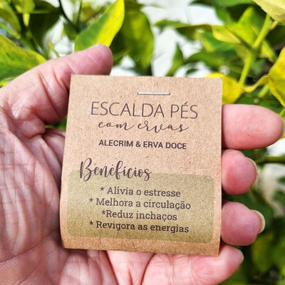 200 Cards Escalda Pés 20g Mimos Lembrancinhas Spa Brindes