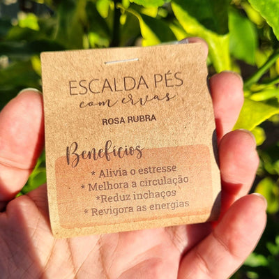 10 Cards Escalda Pés Aromáticos - Lembrancinhas, Brindes Spa