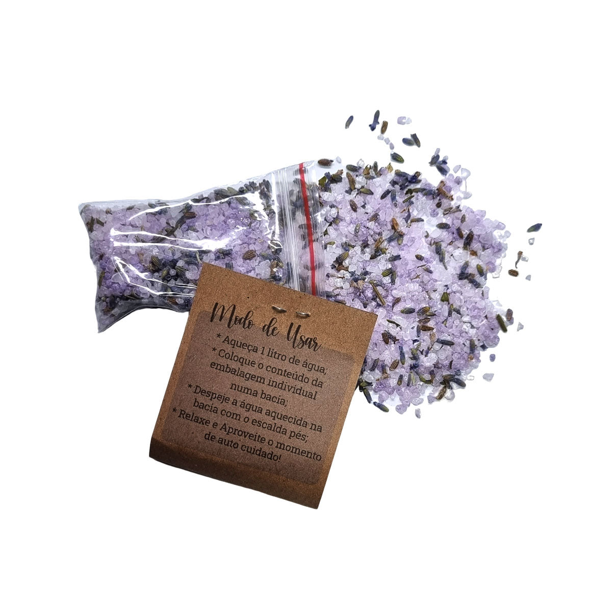 10 Cards Lembrancinhas Escalda Pés Capim Limão/Alfazema