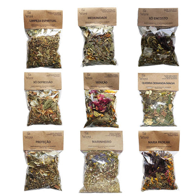 12 Banhos de Ervas Naturais Ilê Wurá Escolha o seu - Atacado