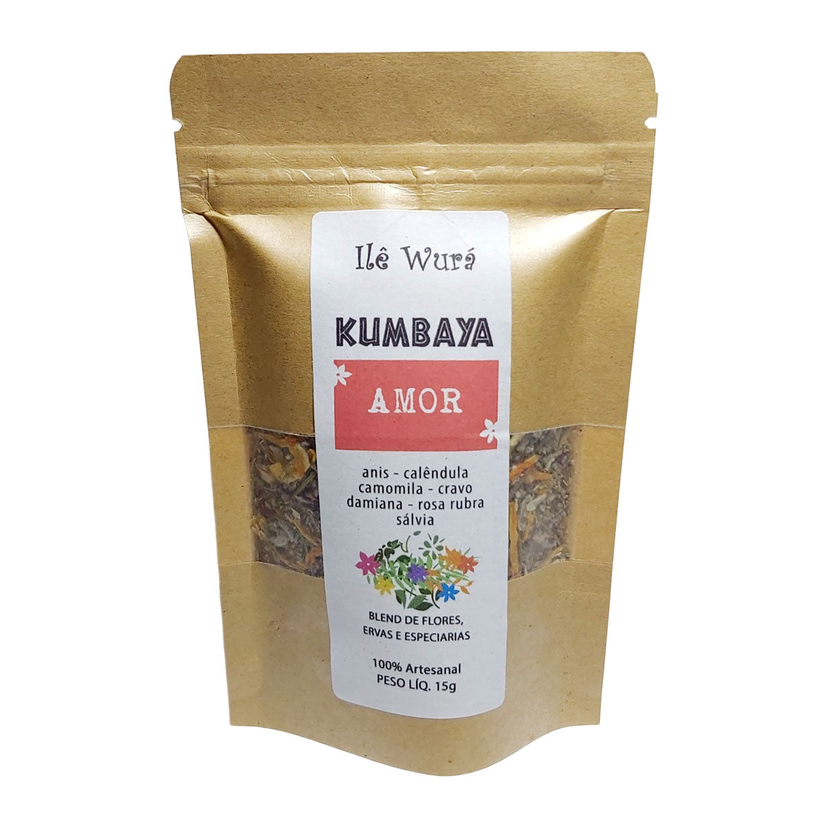 2 Kumbayas Elemento AMOR - Chá Ervas, Flores, Especiarias