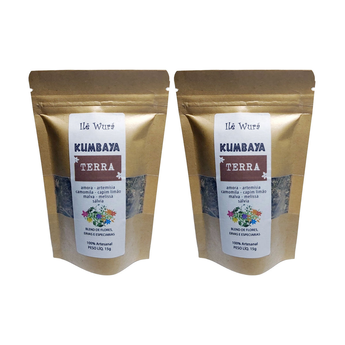 2 Kumbayas Elemento TERRA Chá Ervas, Flores e Especiarias